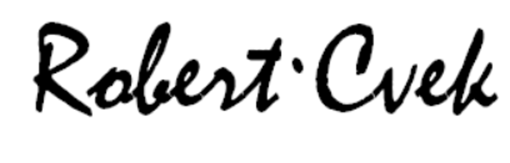 Signatur von Robert Cvek
